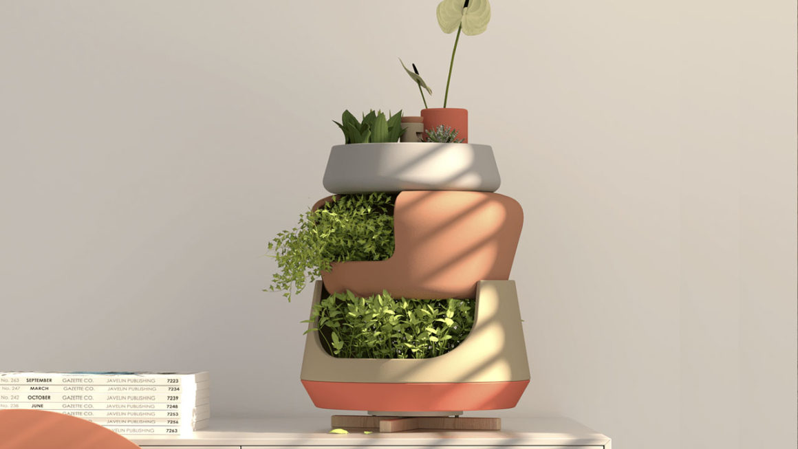 Design para plantas: dois vasos criados para facilitar o cultivo dentro de casa