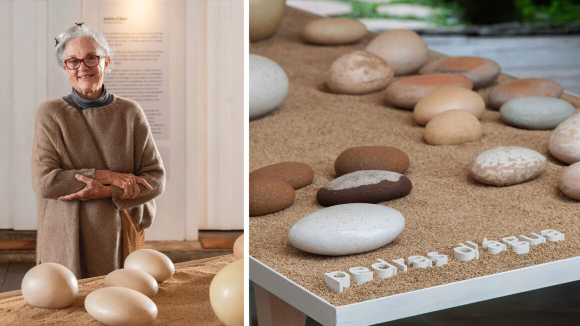 Pedras d’Água: aos 78 anos, artista argentina encanta com primeira exposição de cerâmica