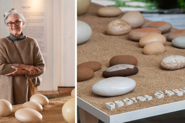 Pedras d’Água: aos 78 anos, artista argentina encanta com primeira exposição de cerâmica